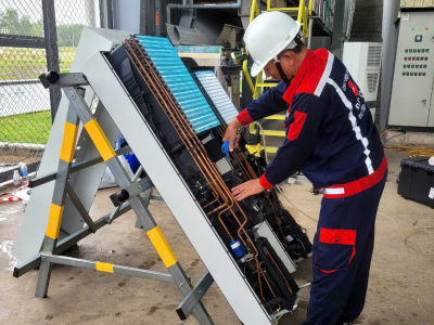 Vệ sinh và bảo trì máy lạnh tủ điện định kỳ tại KCN Phú Mỹ Bà Rịa