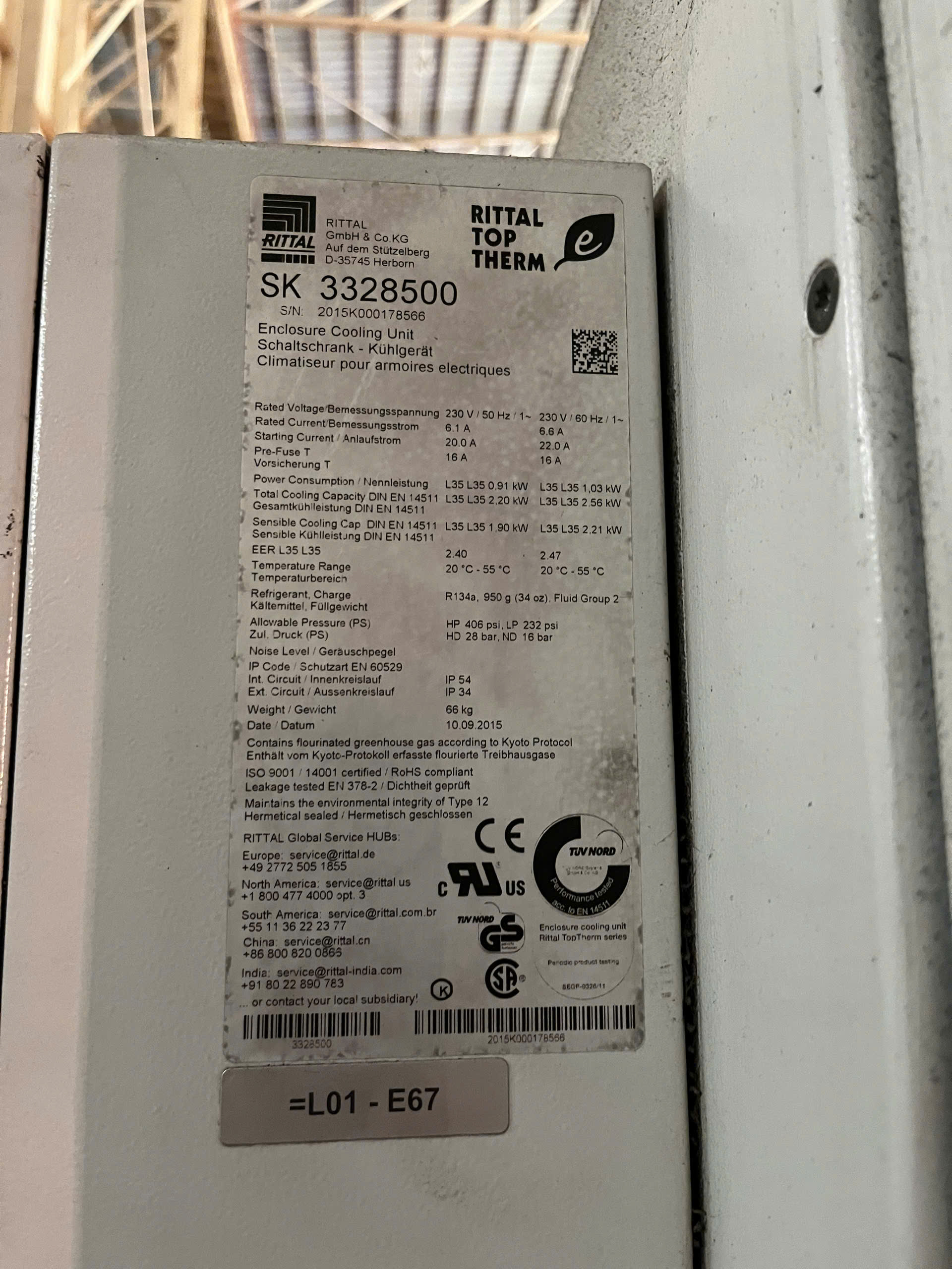 Bảng mã lỗi máy lạnh tủ điện Rittal Blue e